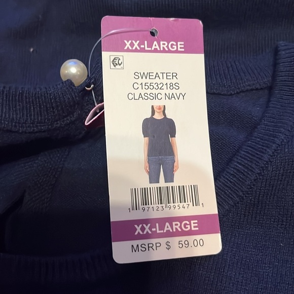 Vince Camuto Navy Blue Sweater - Picture 5 of 5